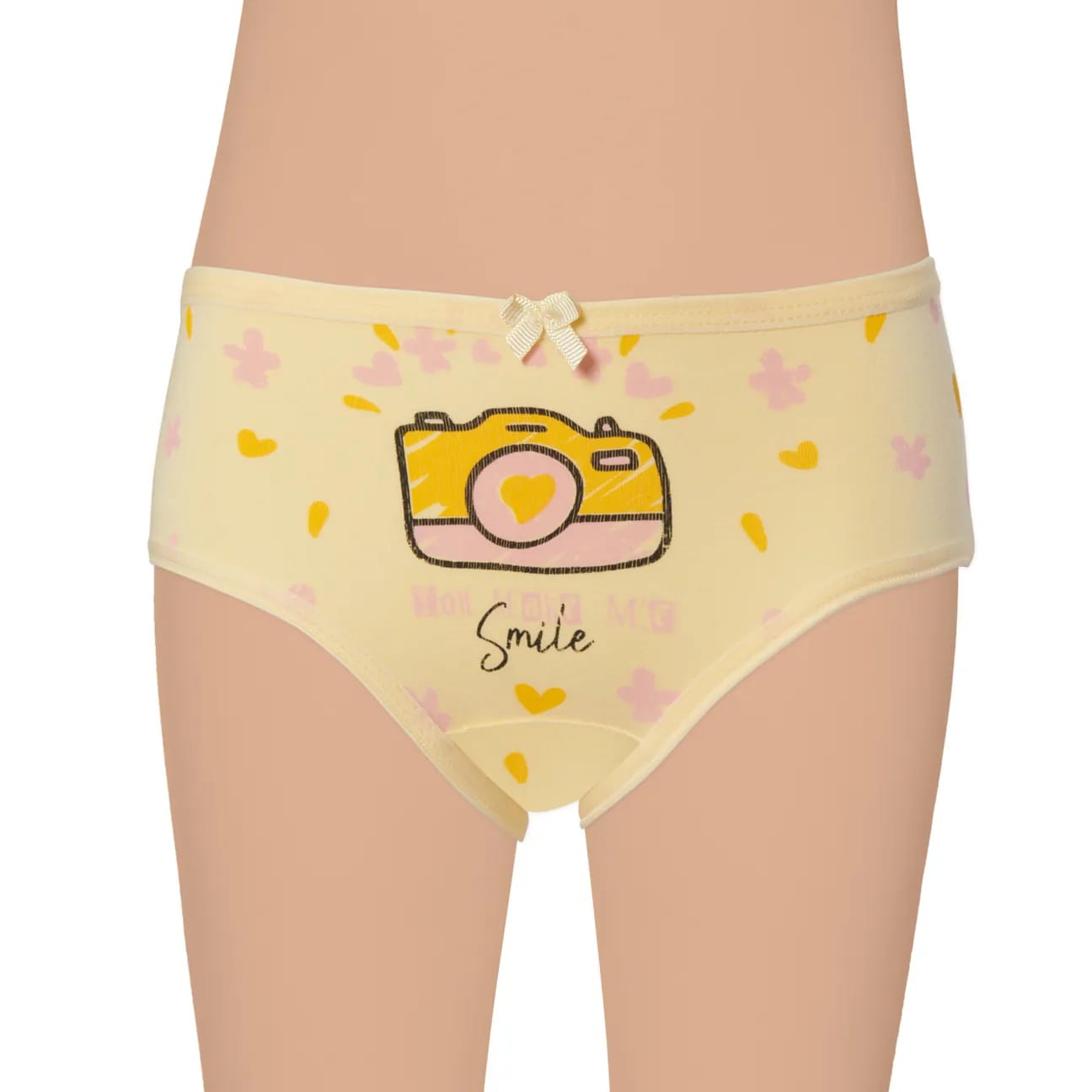 Gümüş 3091 Kız Çocuk Likralı Baskılı Renkli Slip Külot Karışık 6 lı Paket