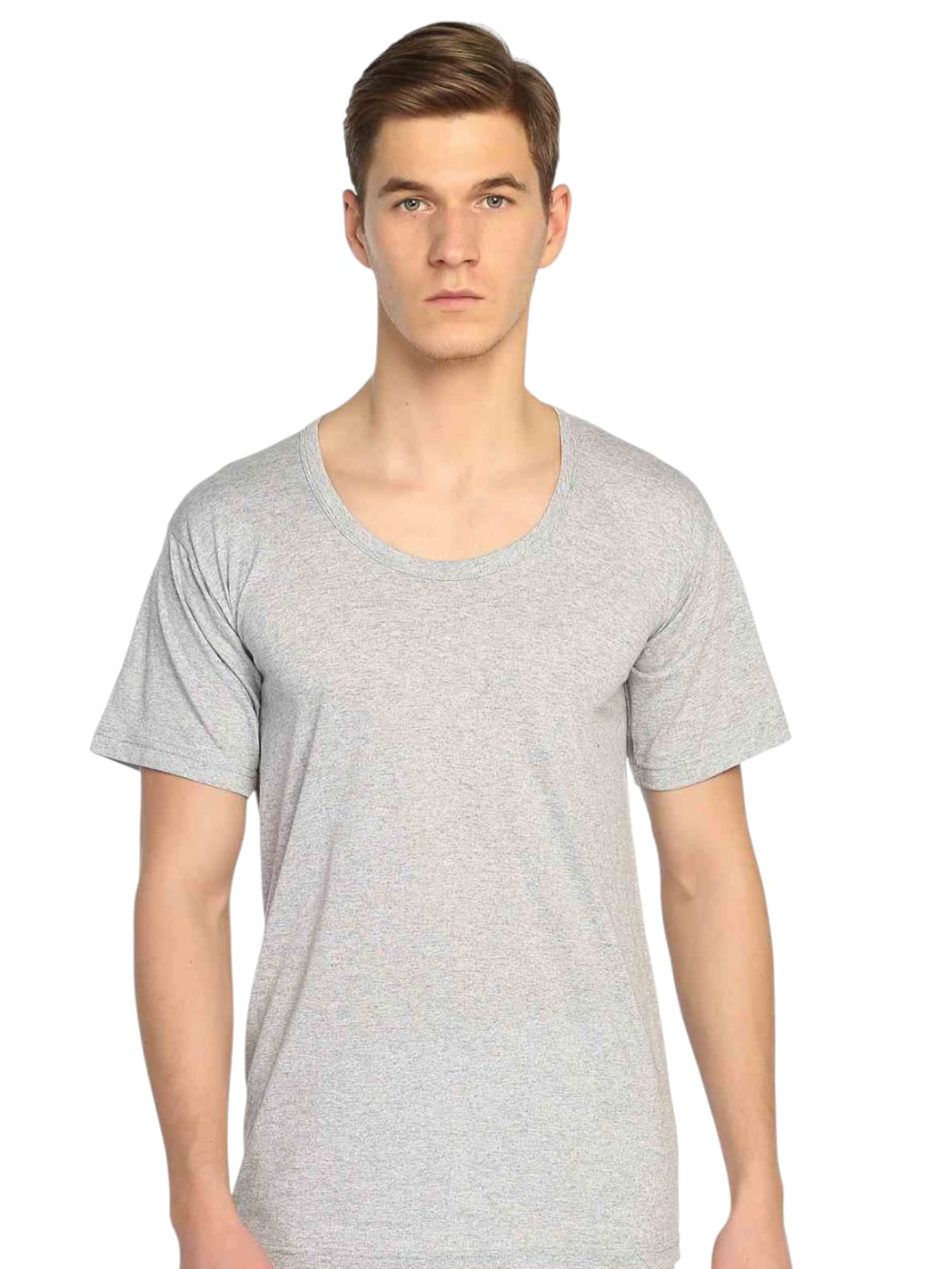 Doğan Yıldız 1152 Penye Erkek Bisiklet Yaka Kollu Atlet Gri 12 li Paket