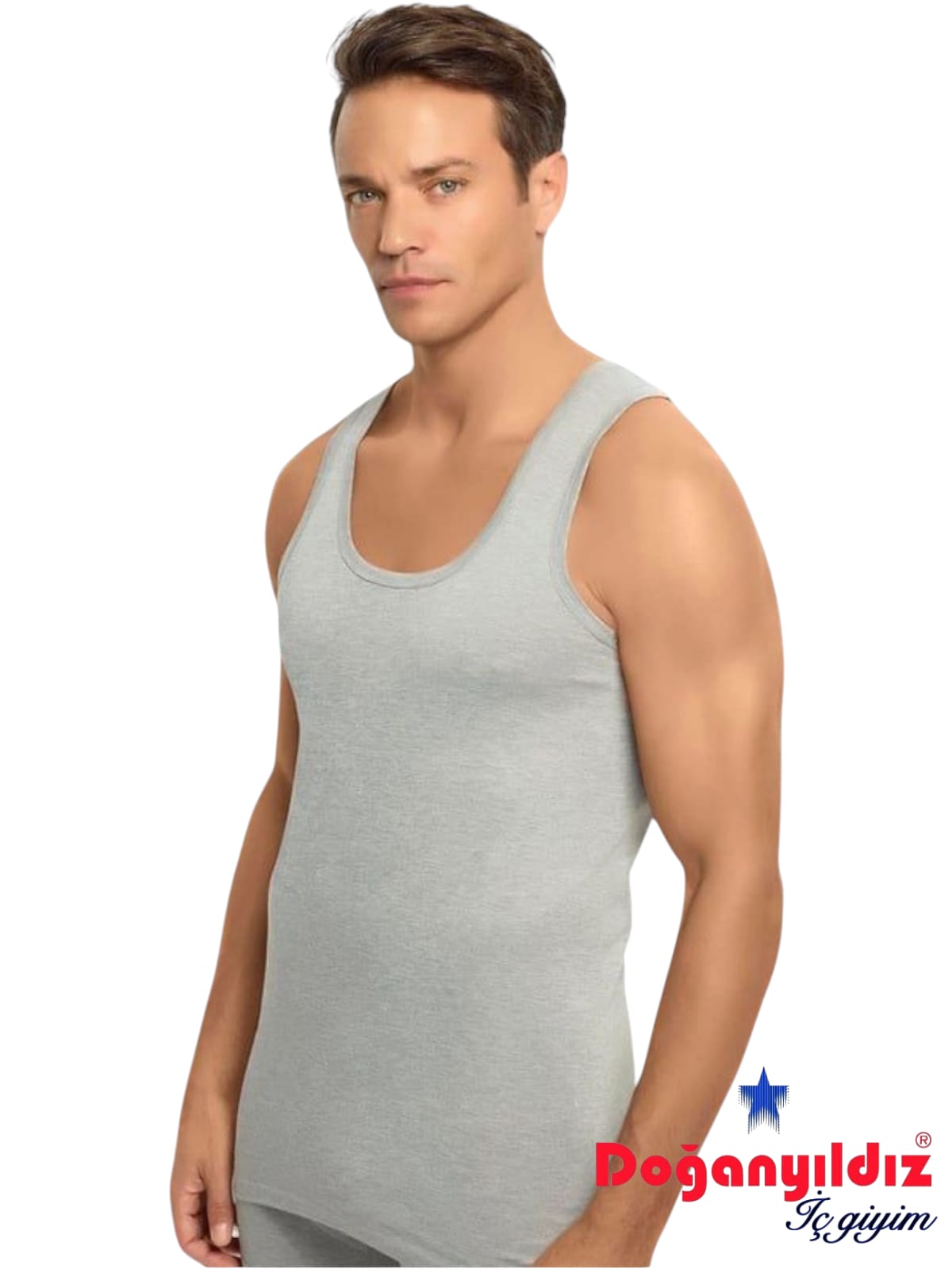 Doğan Yıldız 1112 Penye Erkek Askılı Atlet Gri