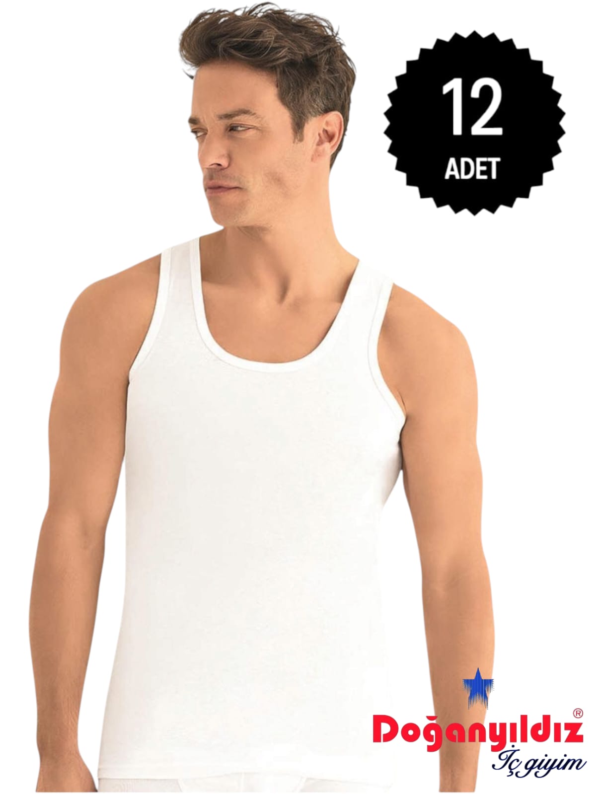 Doğan Yıldız 1110 Penye Erkek Askılı Atlet 12 li Paket