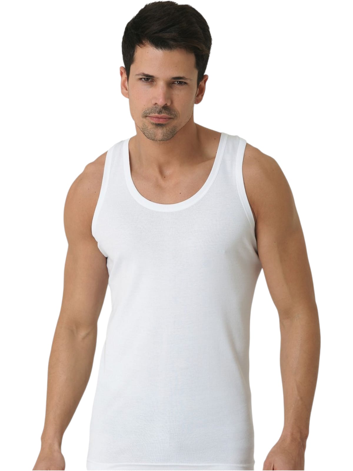 Doğan Yıldız 1310 Lüks Ribana (Likralı) Erkek Askılı Atlet Beyaz