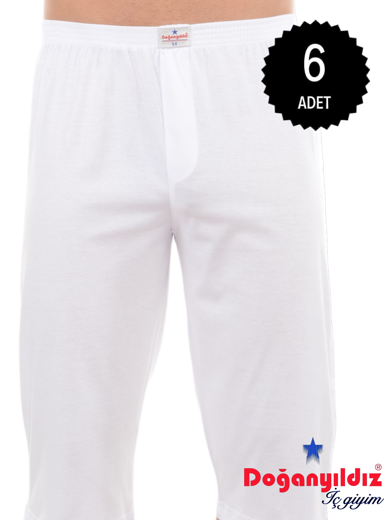 Doğan Yıldız 2170 Uzun Paçalı Penye (Osmanlı Donu) Külot 6 lı paket