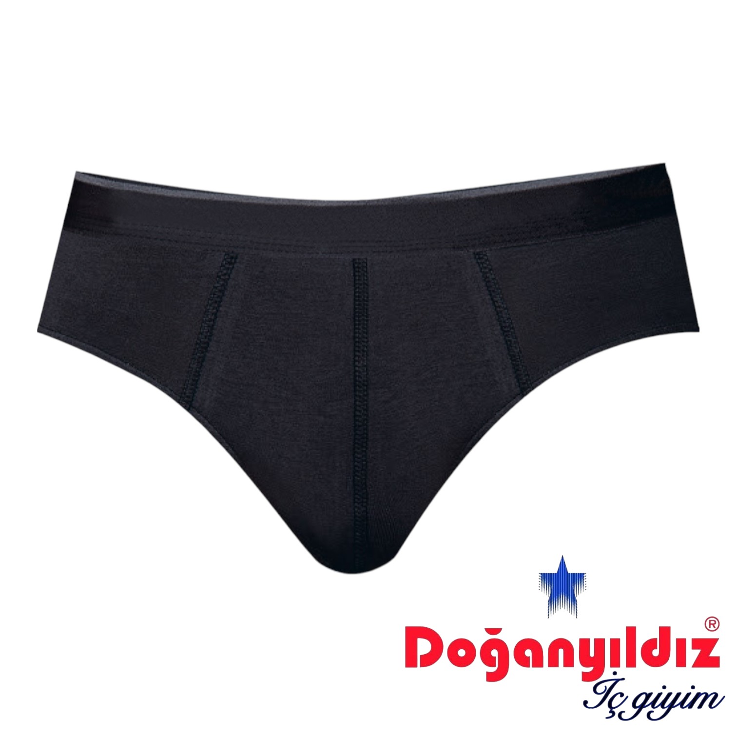Doğan Yıldız 2850 Likralı Vücüdu Saran Erkek Slip Külot Siyah