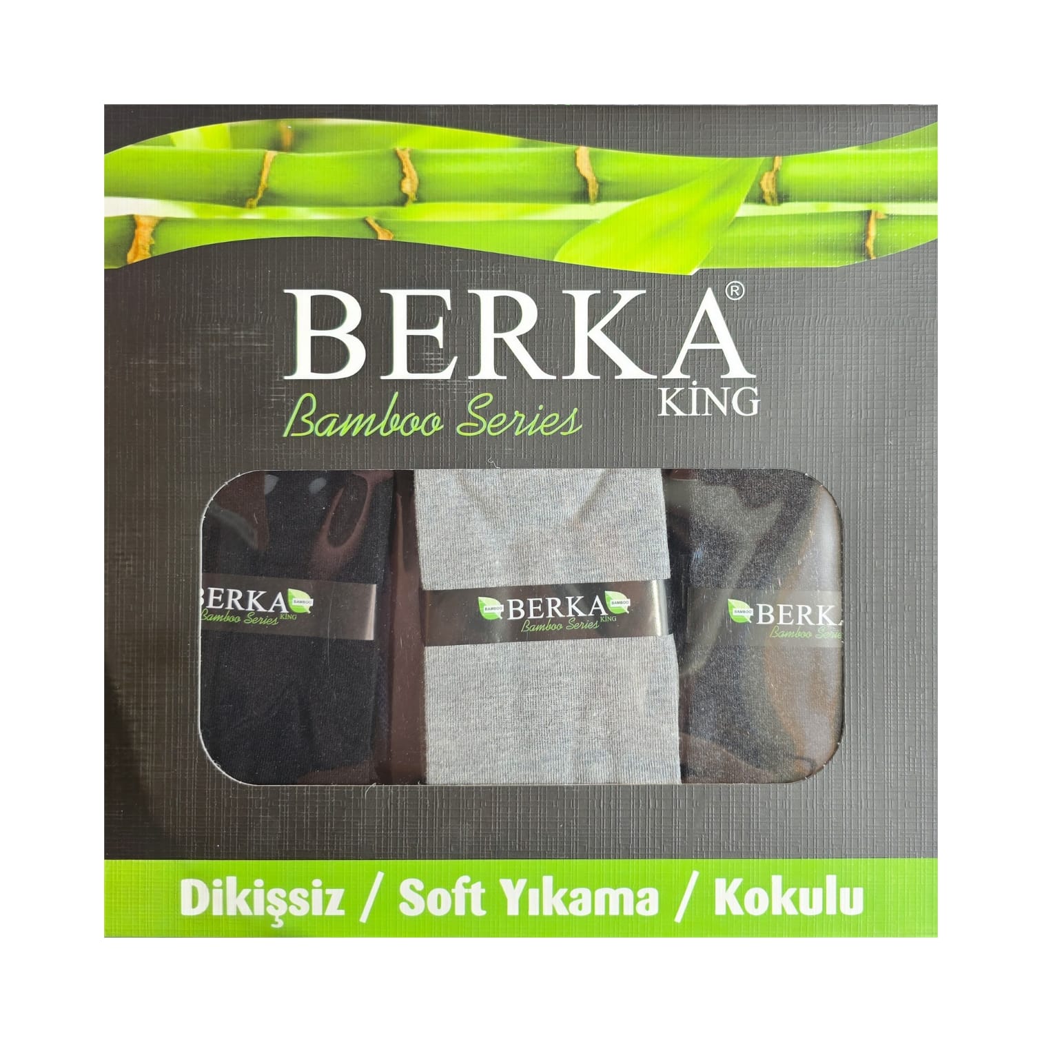 Berka Erkek Bambu Uzun Boğaz Karışık Çorap 12'li Paket 40-44