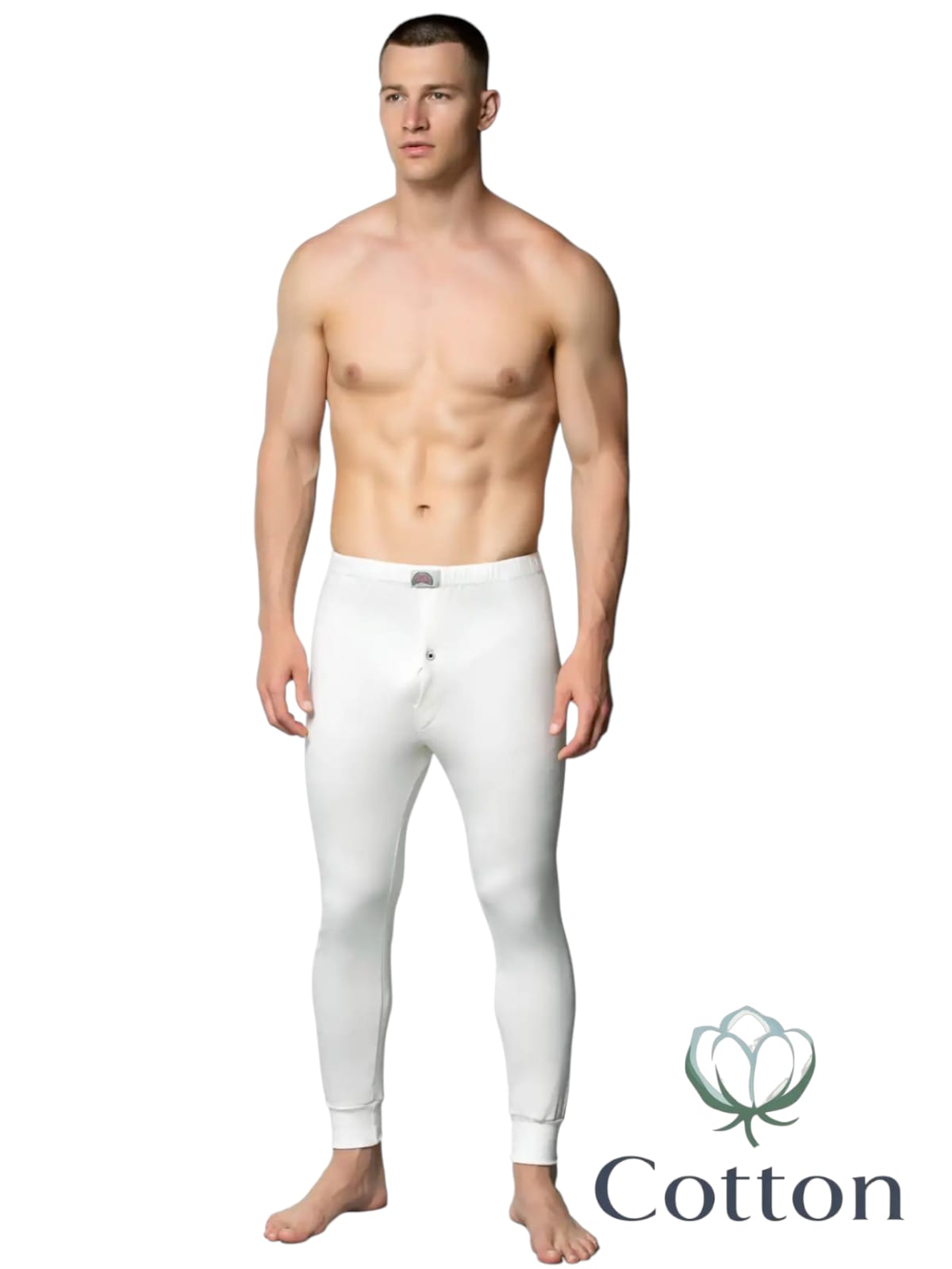 Gümüş İç Giyim 4017 Erkek İnterlok Pijama Alt Ekru 6 lı Paket