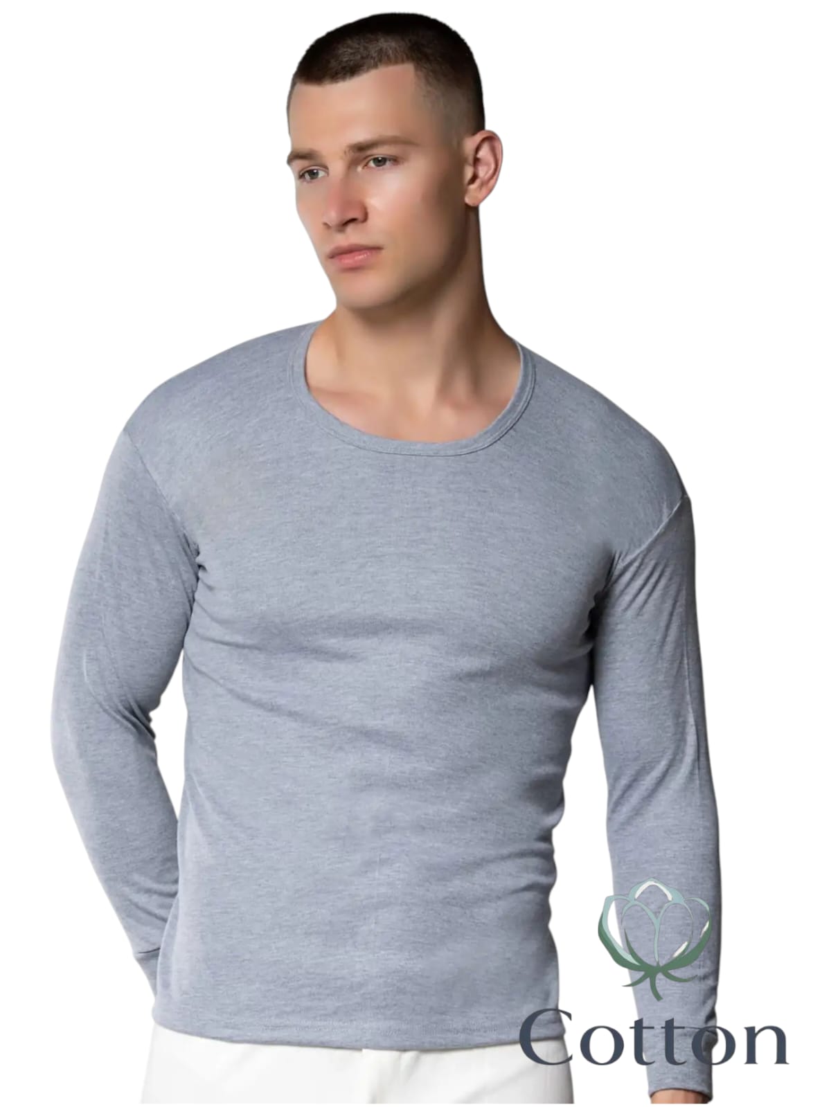 Gümüş İç Giyim 4016 Erkek İnterlok Fanila Gri