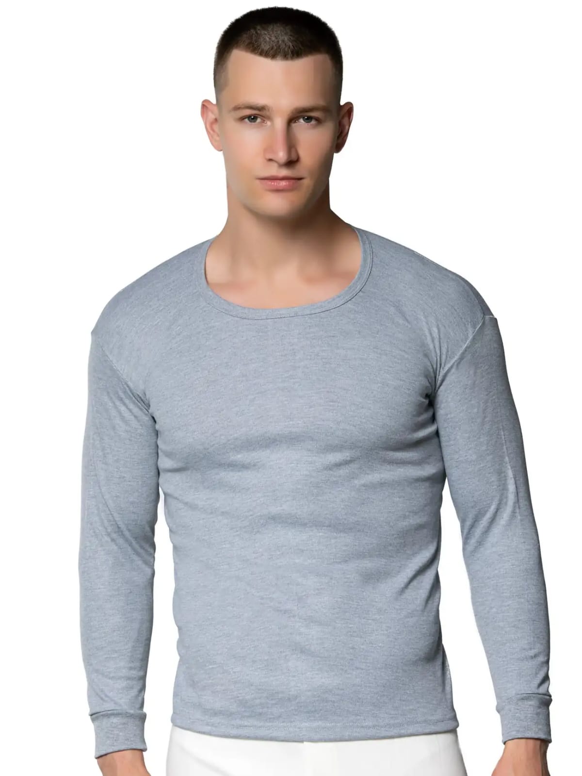 Gümüş İç Giyim 4016 Erkek İnterlok Fanila Gri 12 li Paket