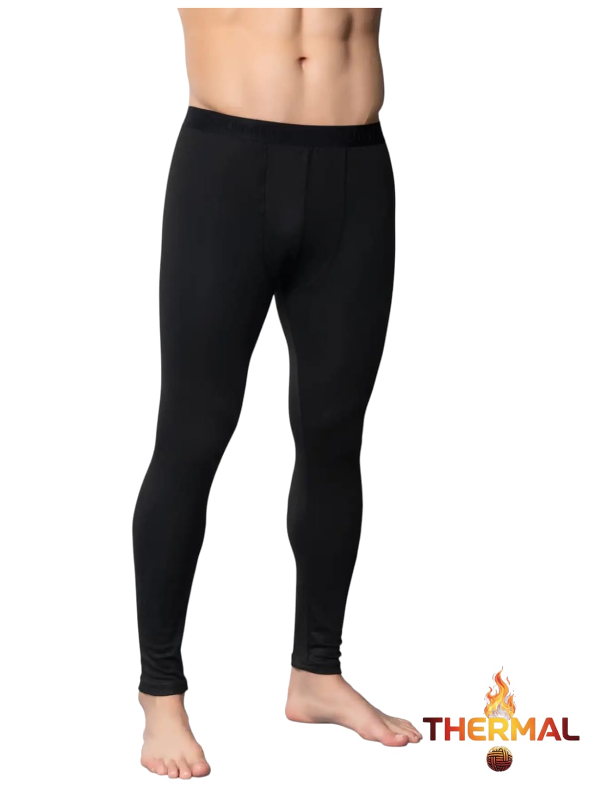 Gümüş İç Giyim 4055 Erkek Termal Tayt Siyah 3 lü Paket