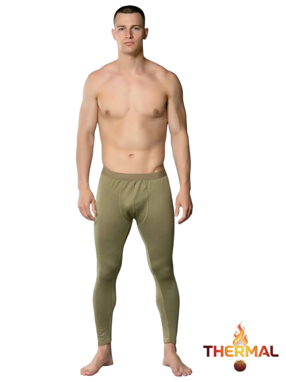 Gümüş İç Giyim 4055 Erkek Termal Tayt Yeşil