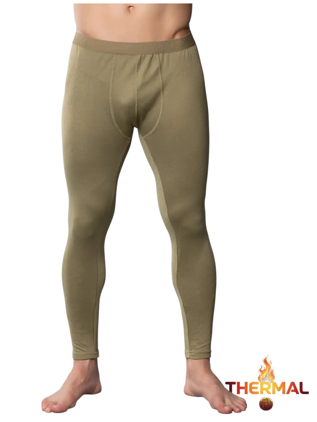 Gümüş İç Giyim 4055 Erkek Termal Tayt Yeşil 3 lü Paket