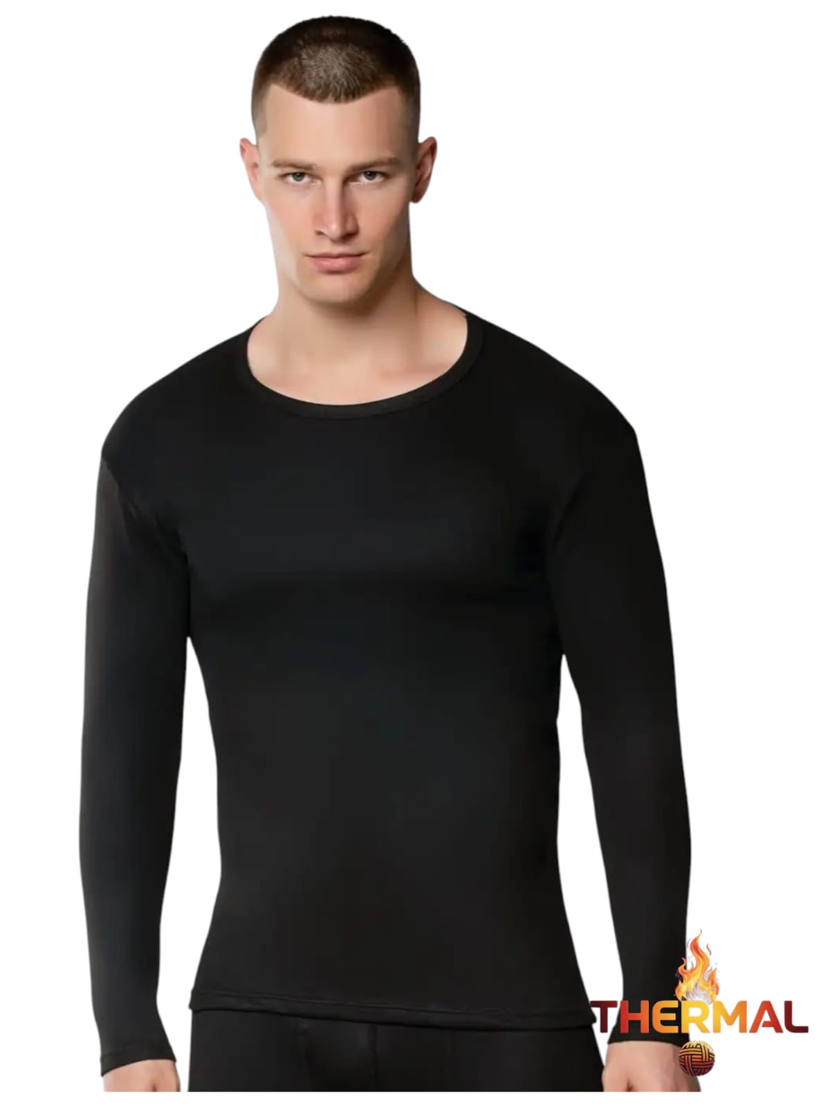 Gümüş İç Giyim 4054 Erkek Termal Fanila Siyah