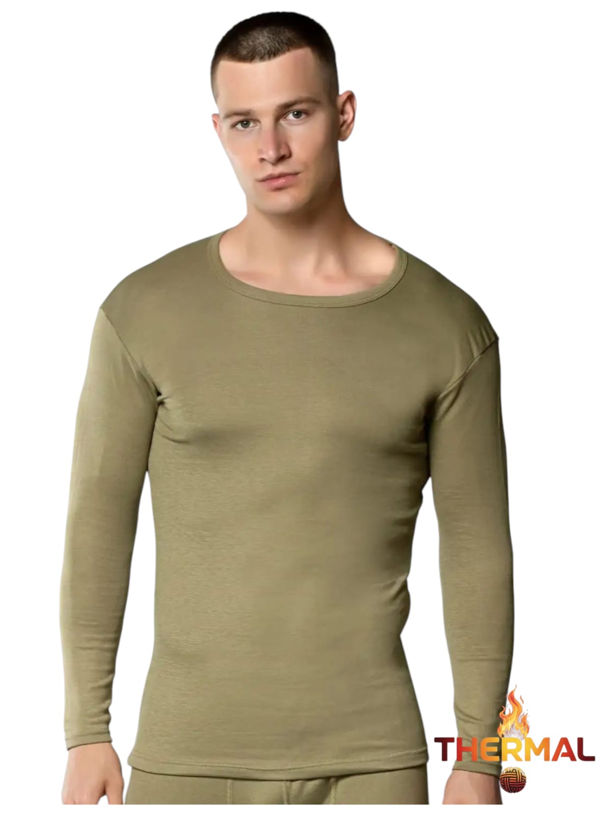 Gümüş İç Giyim 4054 Erkek Termal Fanila Yeşil