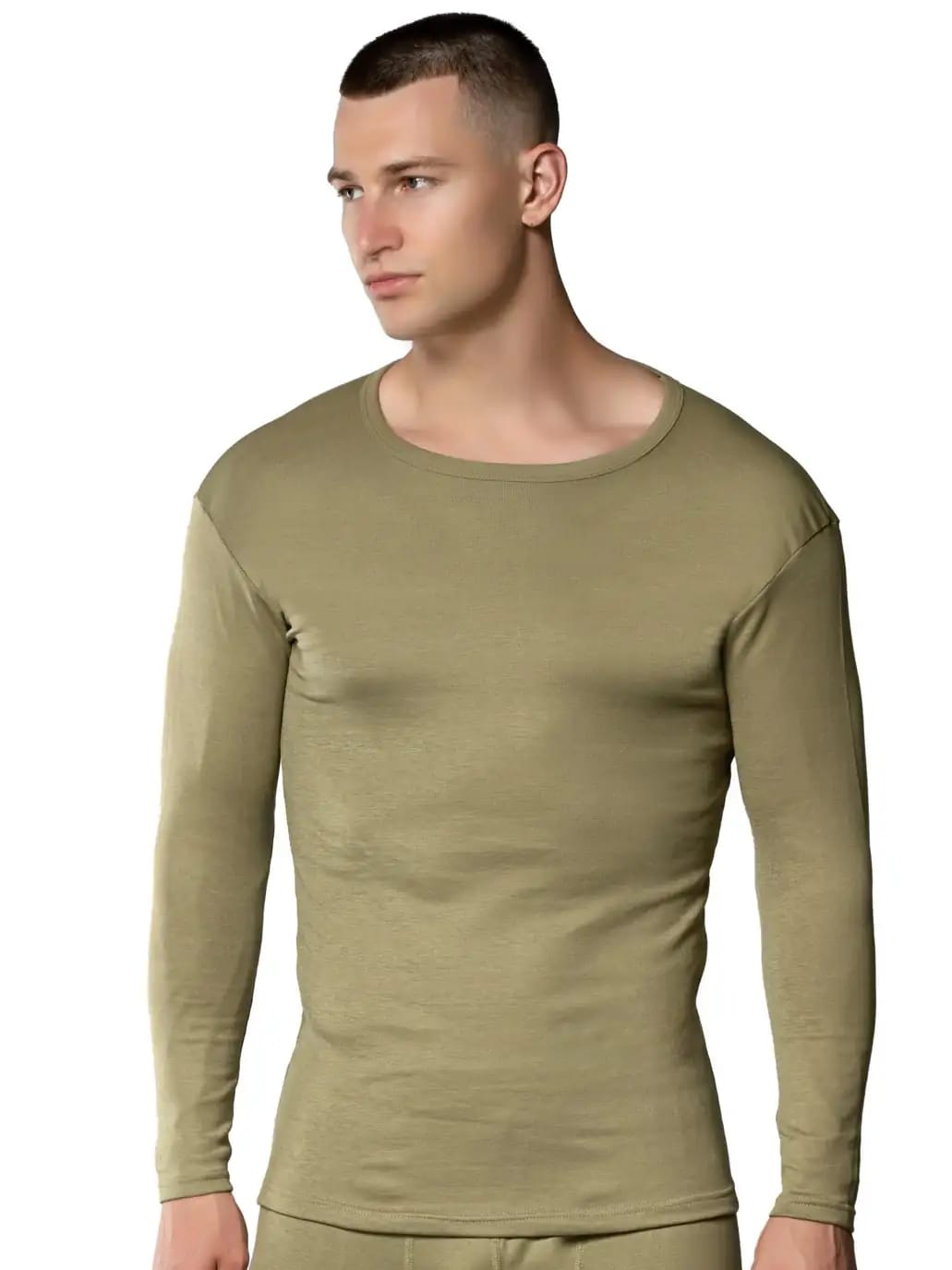 Gümüş İç Giyim 4054 Erkek Termal Fanila Yeşil 6 lı Paket