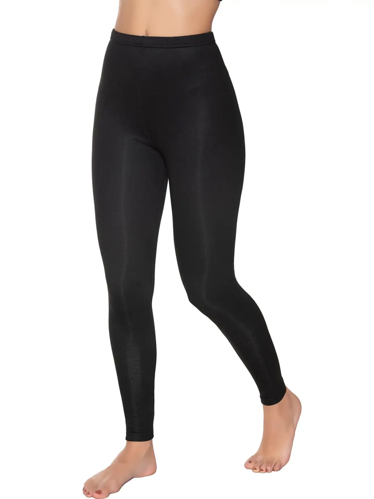 Gümüş İç Giyim 4058 Kadın Termal Tayt Siyah 12 li Paket