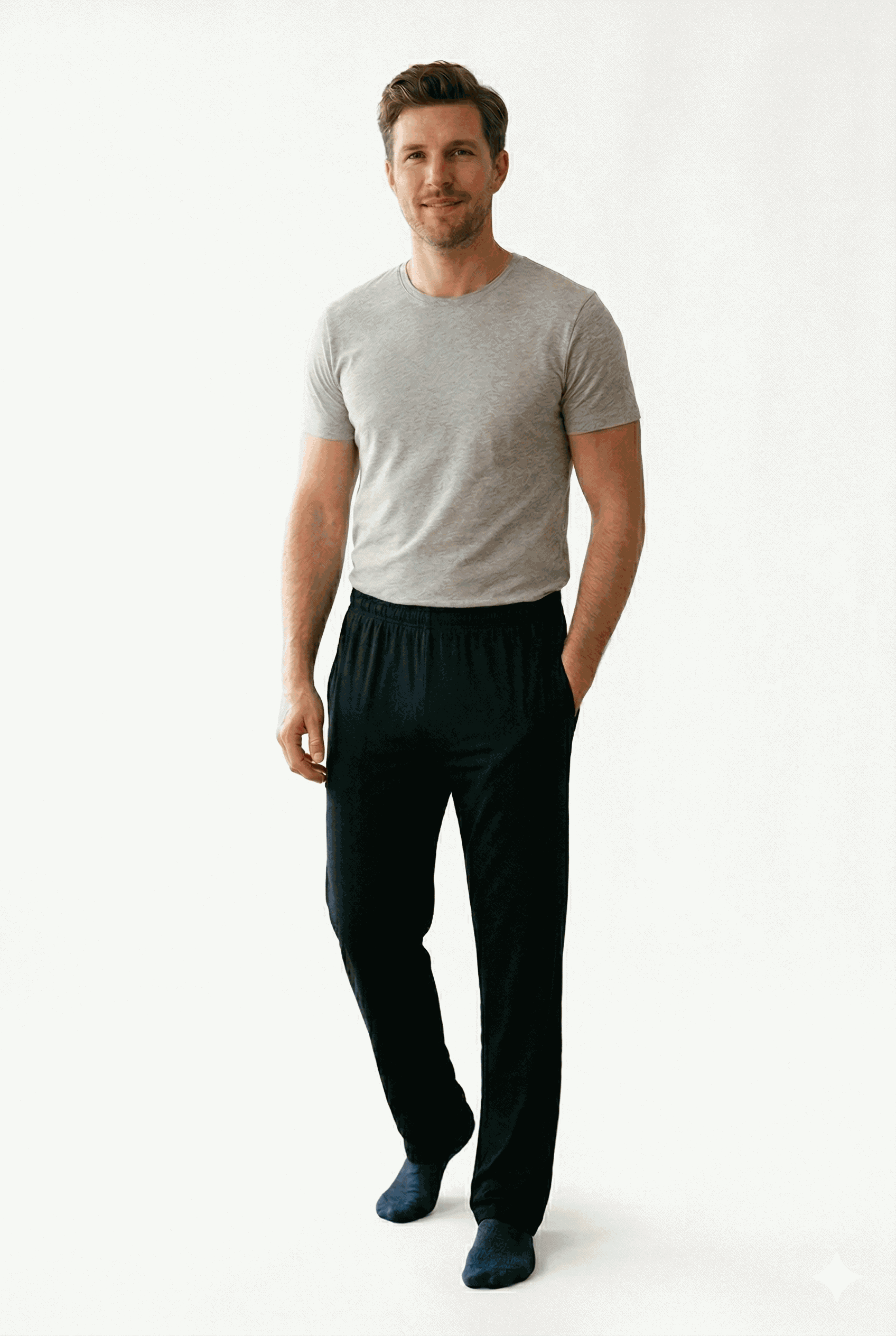 Kapiteks Erkek Pamuklu Cepli Pijama Altı Siyah