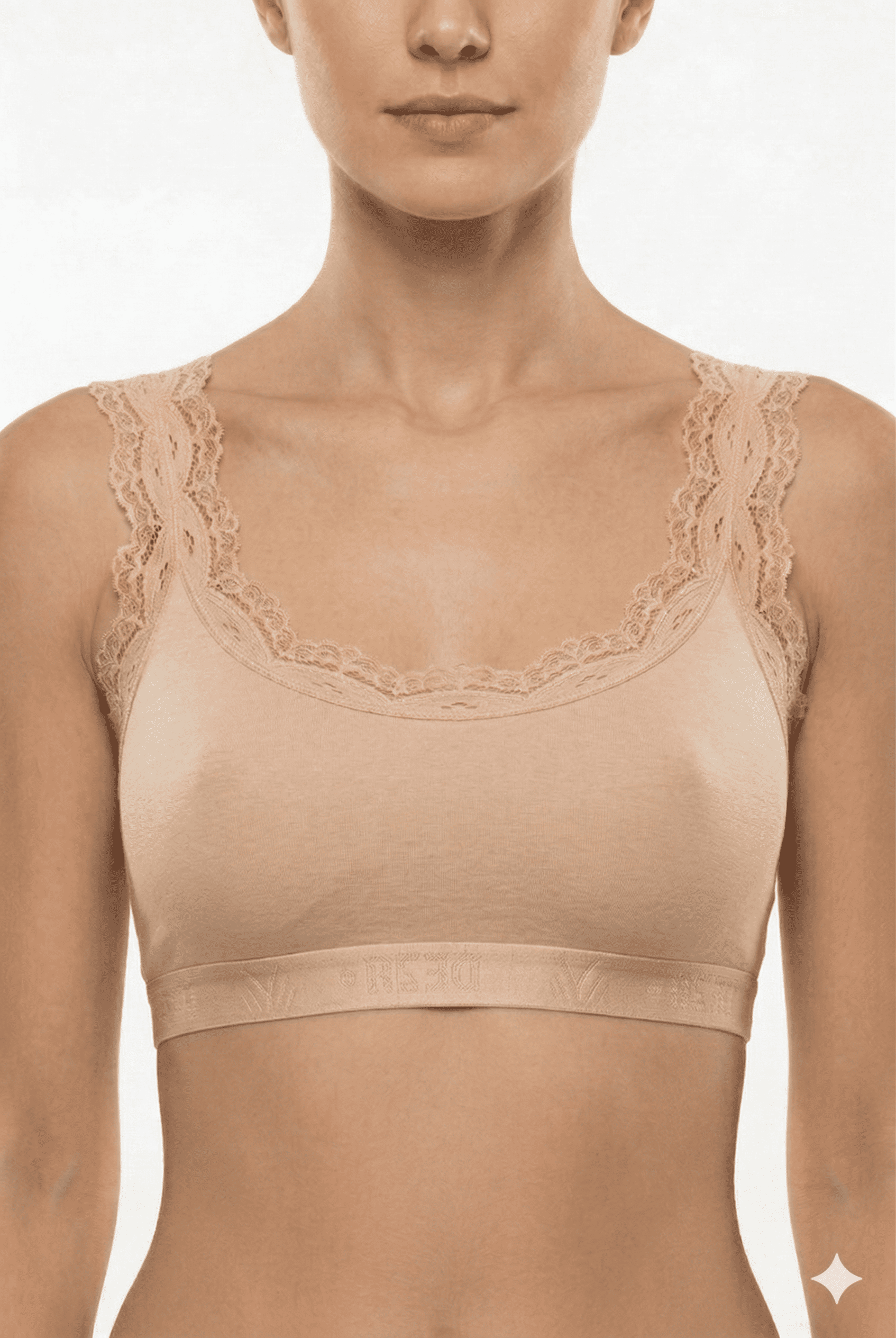 Dondeza Kadın Dantel Askılı Pedli Bambu Büstiyer 3'lü Paket