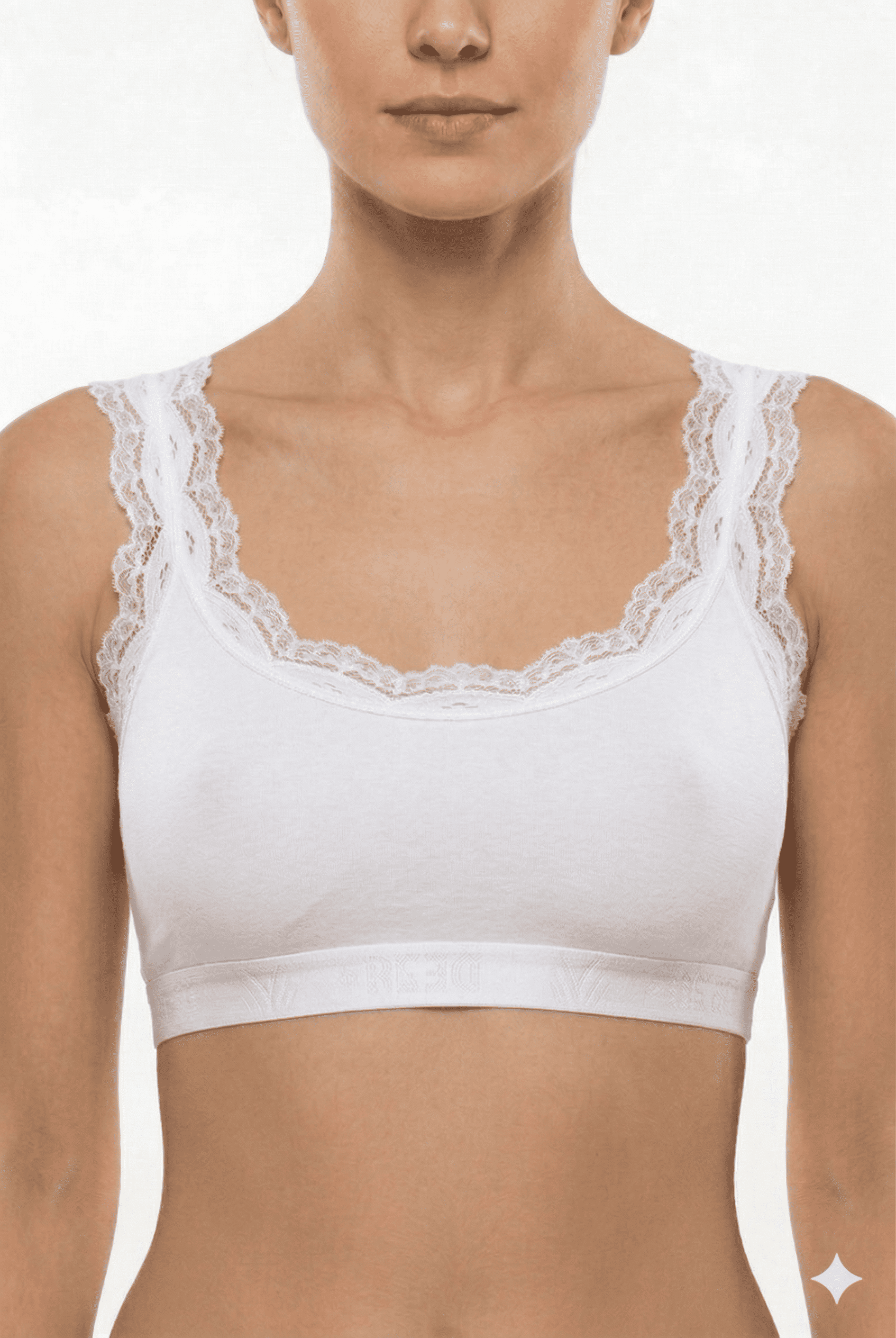 Dondeza Kadın Dantel Askılı Pedli Bambu Büstiyer 6'lı Paket