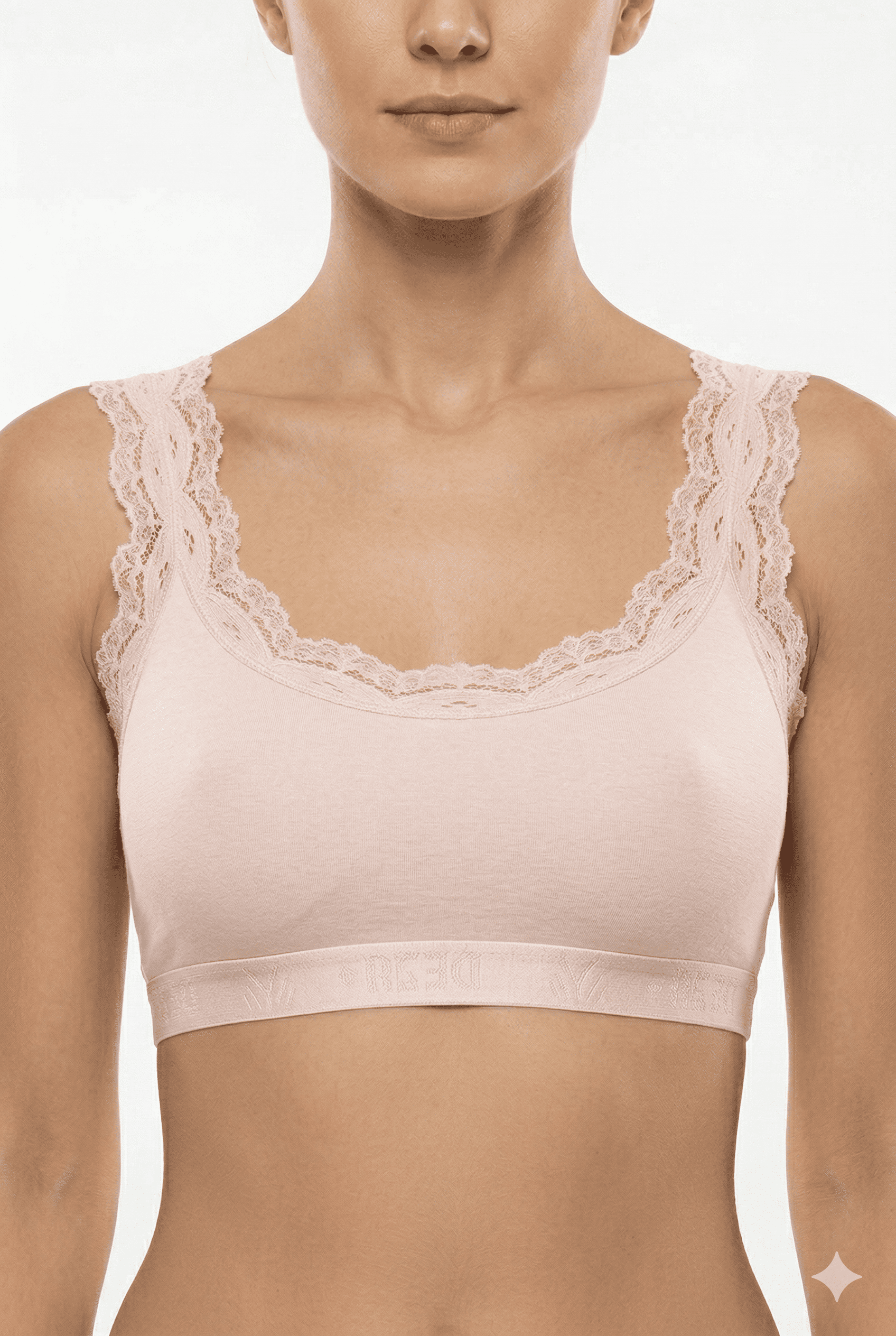 Dondeza Kadın Dantel Askılı Pedli Bambu Büstiyer 6'lı Paket